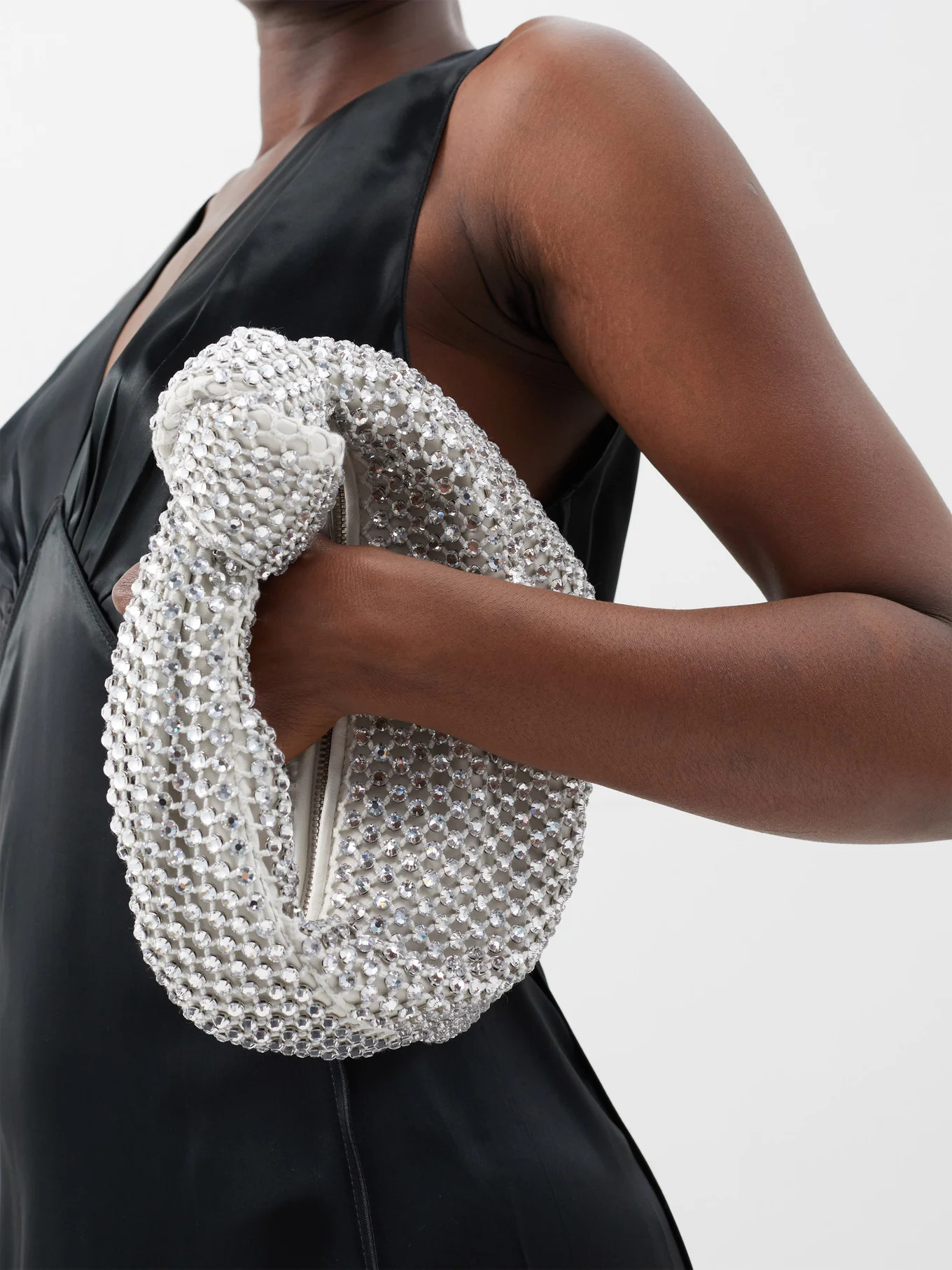 Bottega VenetaJodie crystal-netting clutch bag | Matches (APAC)