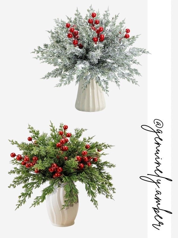Holiday artificial pine branches and berries (vases not included) 



#LTKSeasonal #LTKFindsUnder50 #LTKHome