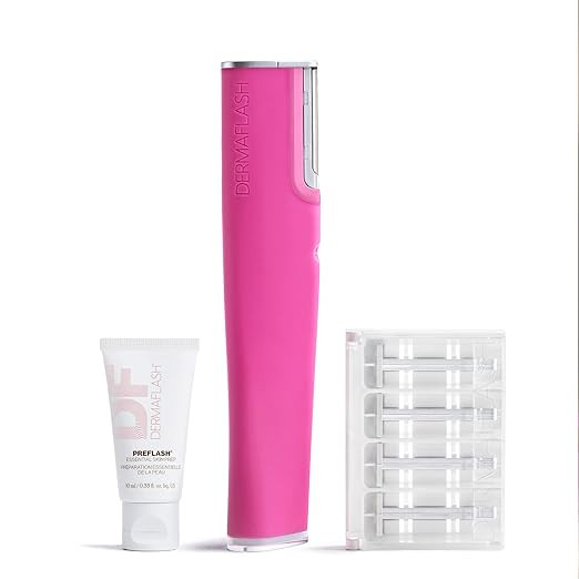 DERMAFLASH LUXE+ Sonic Dermaplaning Tool for Face Peach Fuzz Removal, Anti-Aging and Exfoliation | Amazon (US)