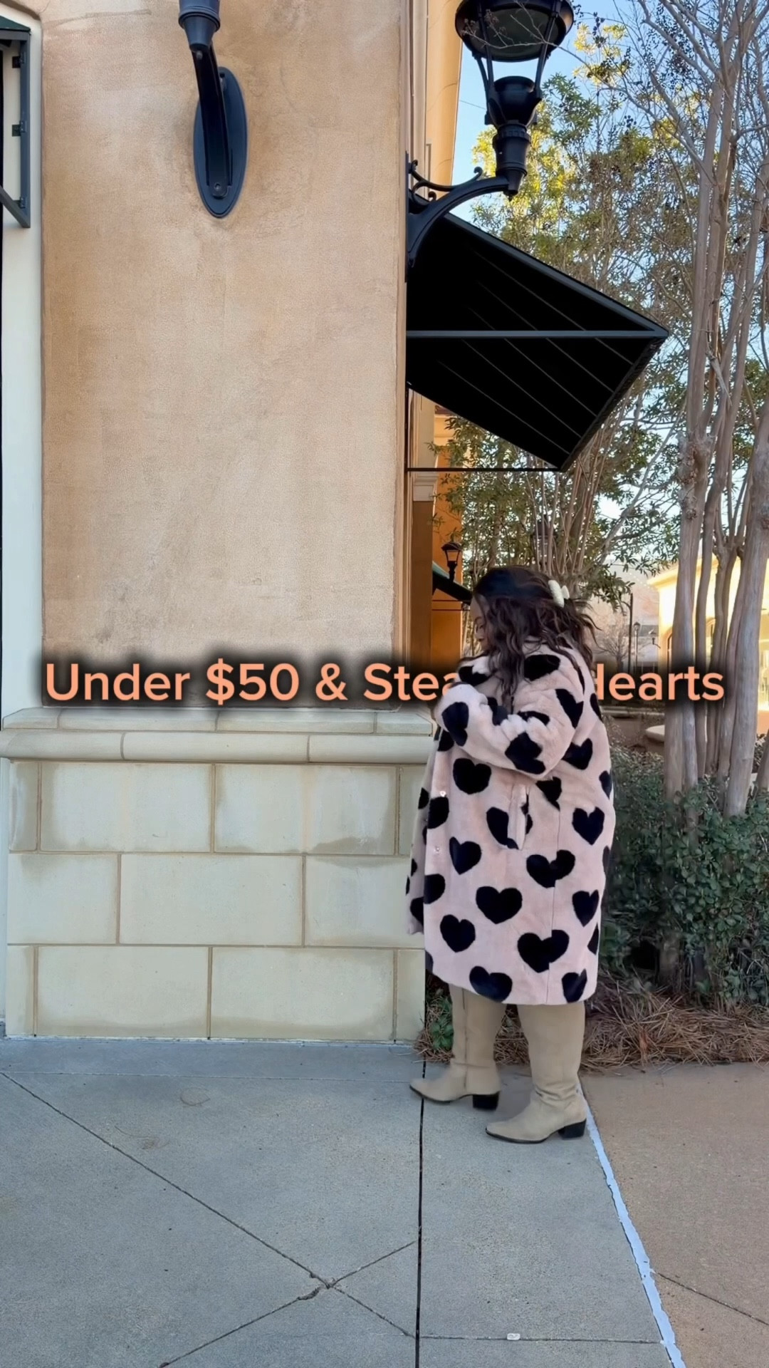 Love this faux fur heart print coat from Cato Fashions. Im wearing the size large. 

#LTKSeasonal #LTKootd #LTKFindsUnder50