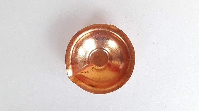 Yash & Co 12X Copper Lamp Oil Diyas Kuber India Hindu Puja Religious Temple Diwali Diya | Amazon (US)