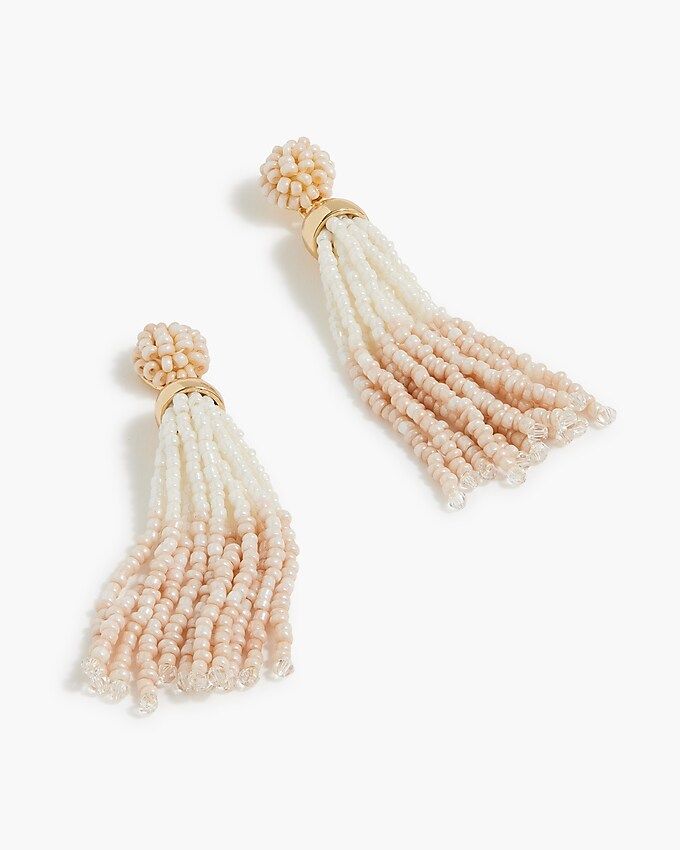 Beaded tassel earrings | J.Crew Factory