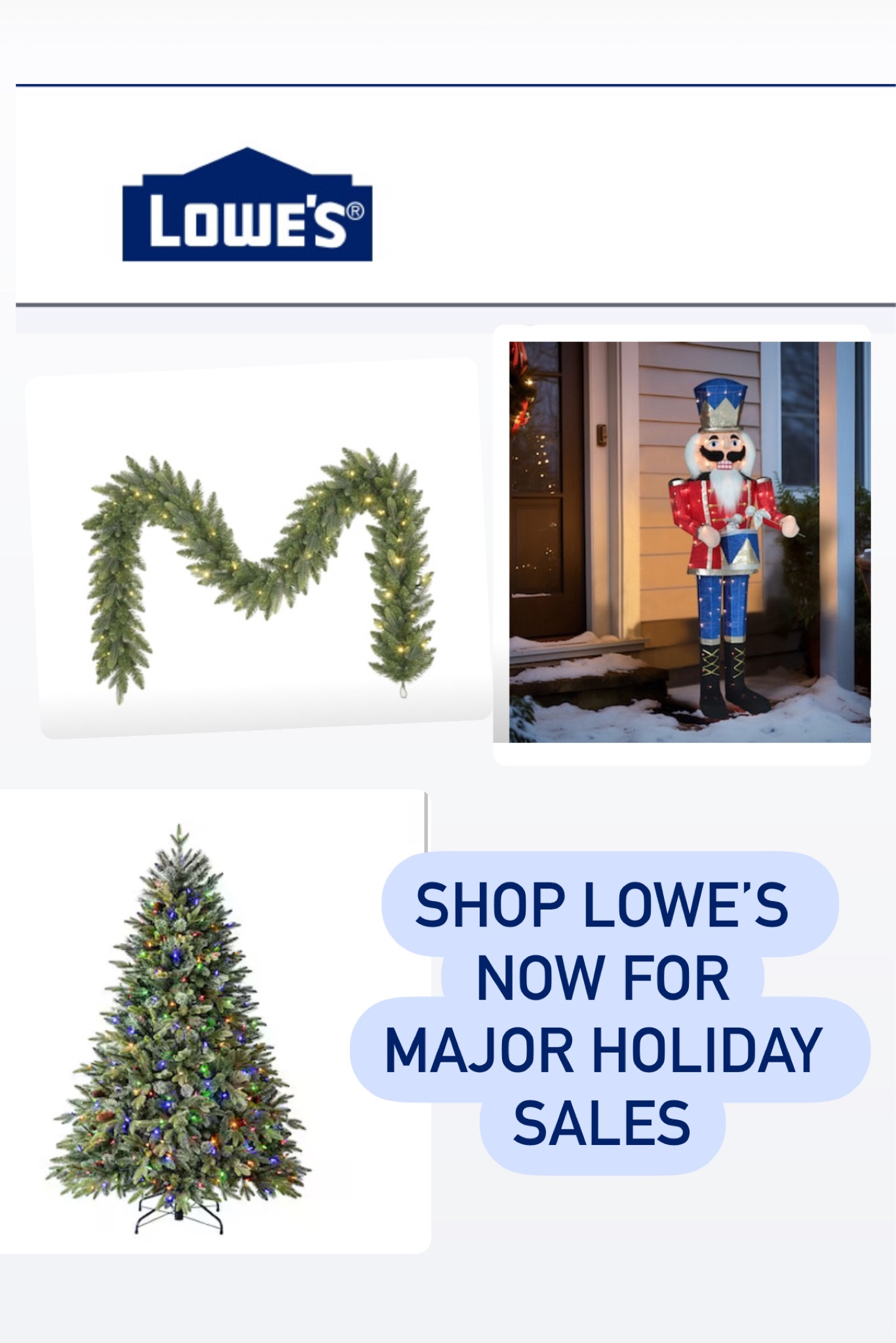 Holiday sales already going on now at Lowe’s 

#LTKHoliday #LTKSaleAlert #LTKHome