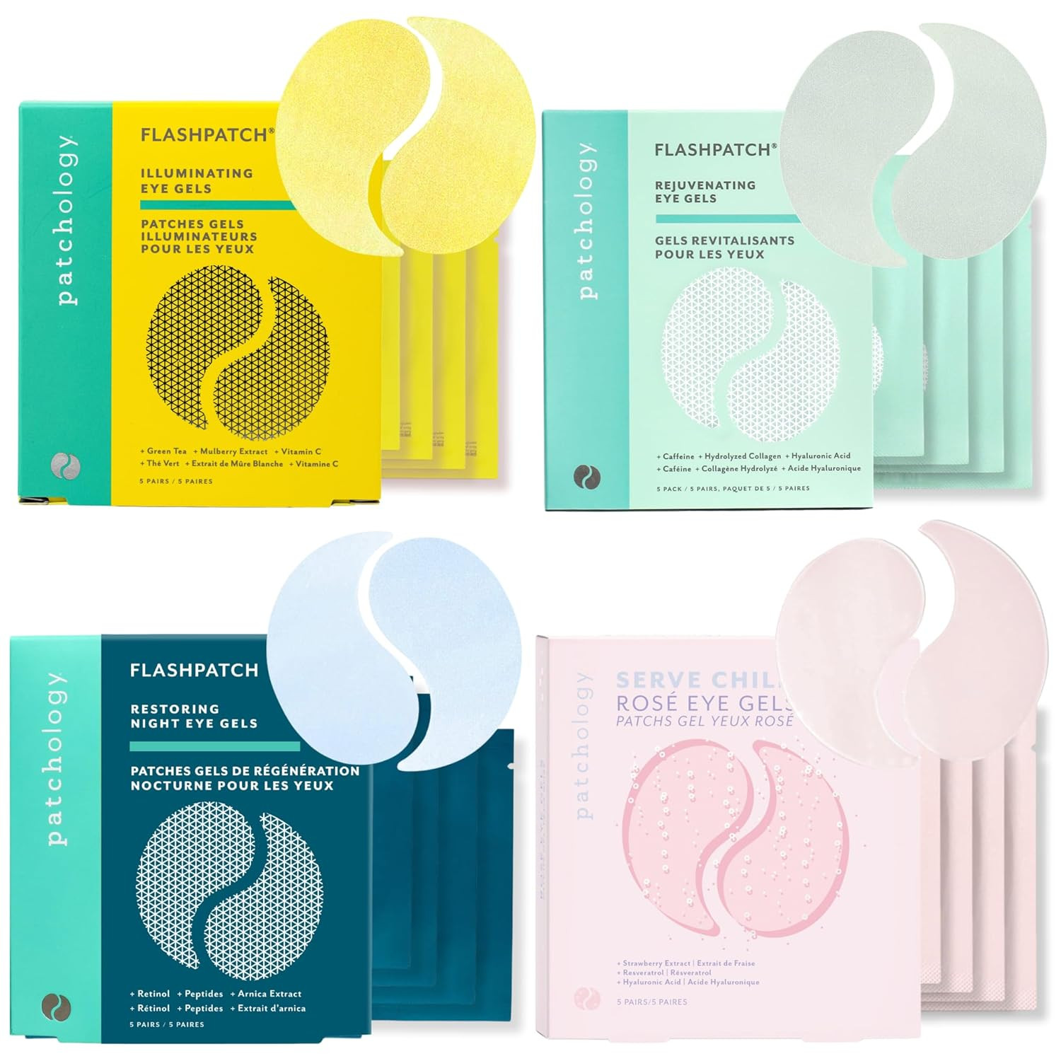 Patchology Eye-tinerary Under Eye Gel Patches – Reduce Puffy Eyes, Dark Circles & Eye Bags, Hyd... | Amazon (US)