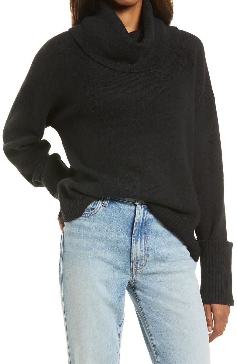 Women's Drape Turtleneck Sweater | Nordstrom