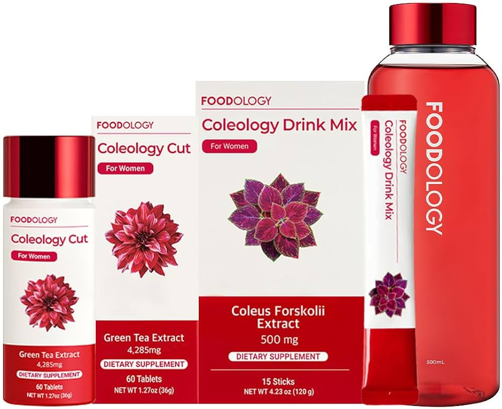 FOODOLOGY Coleology Cut, Coleology Drink Mix with Red Bottle Set | Amazon (US)