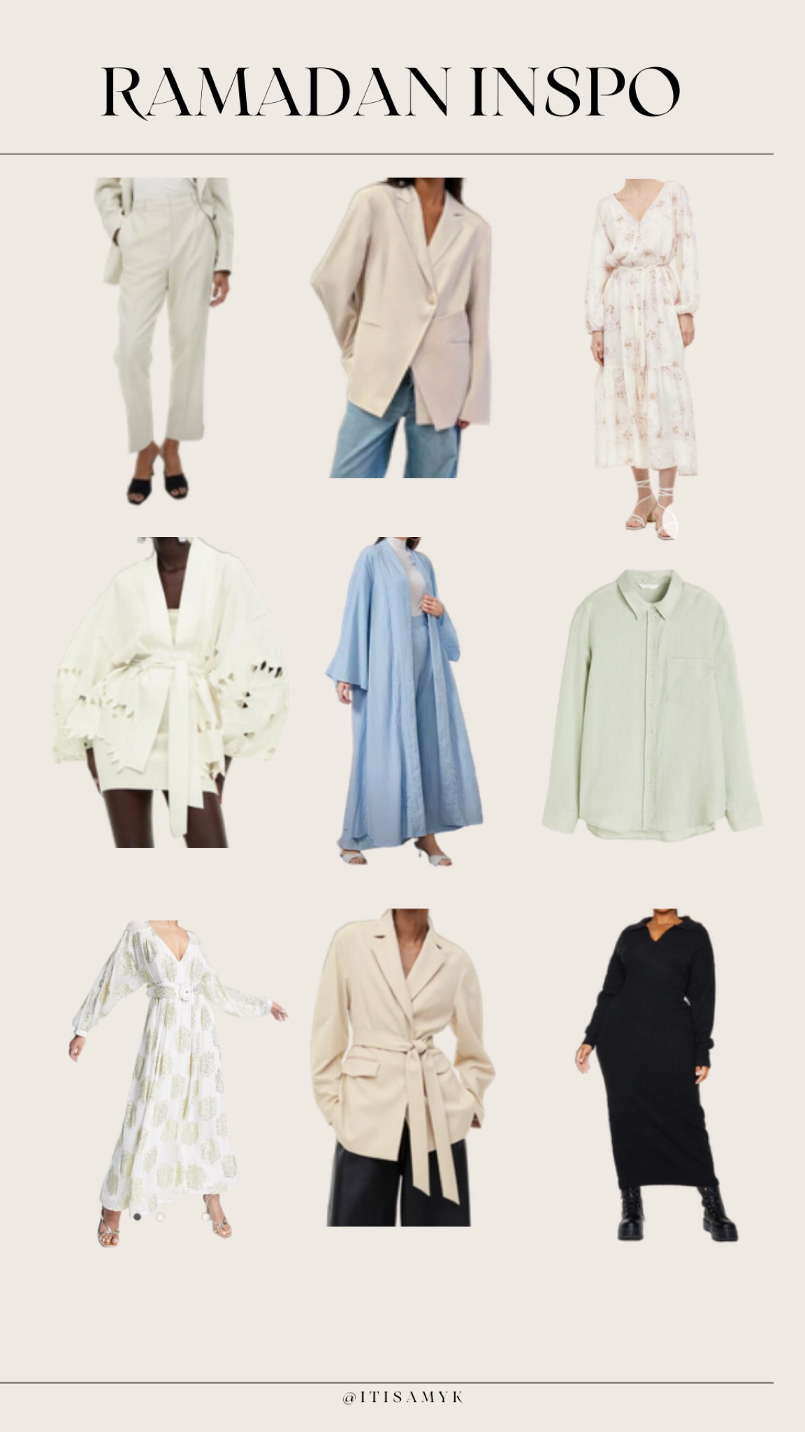 Ramadan outfit inspiration! Modest fashion pieces including tops, dresses and bottoms for full coverage girliesss this month <3

#LTKSeasonal #LTKFind #LTKunder100