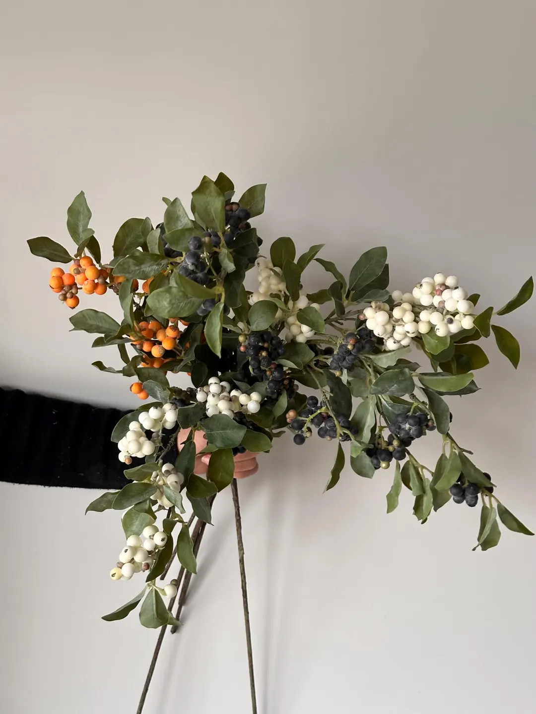 Long Stems Berries, 23.2inch Faux Blueberry Stems for DIY Christmas Wreath, Faux Flower Arrangeme... | Etsy (US)