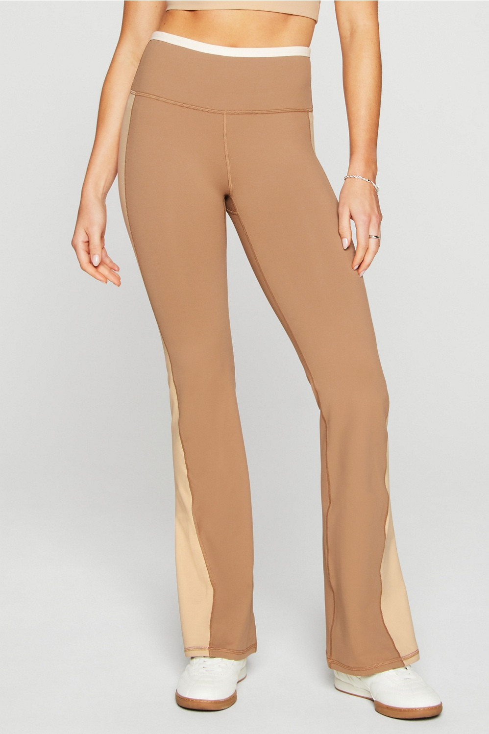 Define PowerHold® High-Waisted Color-Blocked Flare Pant | Fabletics