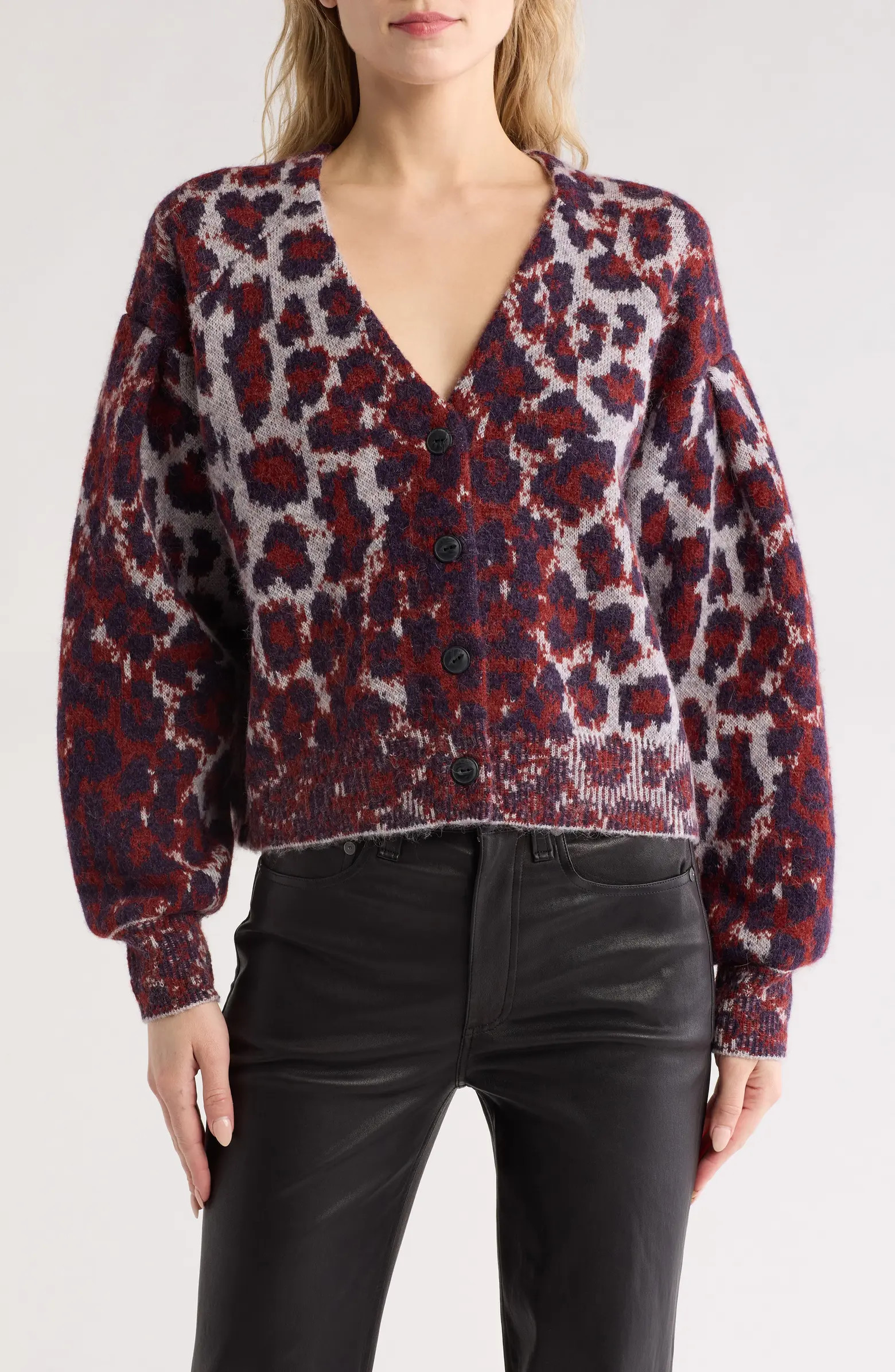 Sarah Leopard Print Cardigan | Nordstrom Rack