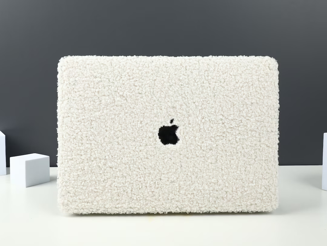 Plush White Leather MacBook Case, MacBook Pro 14 2021, MacBook M1 Pro 13, Air 13 Case MacBook Pro... | Etsy (US)