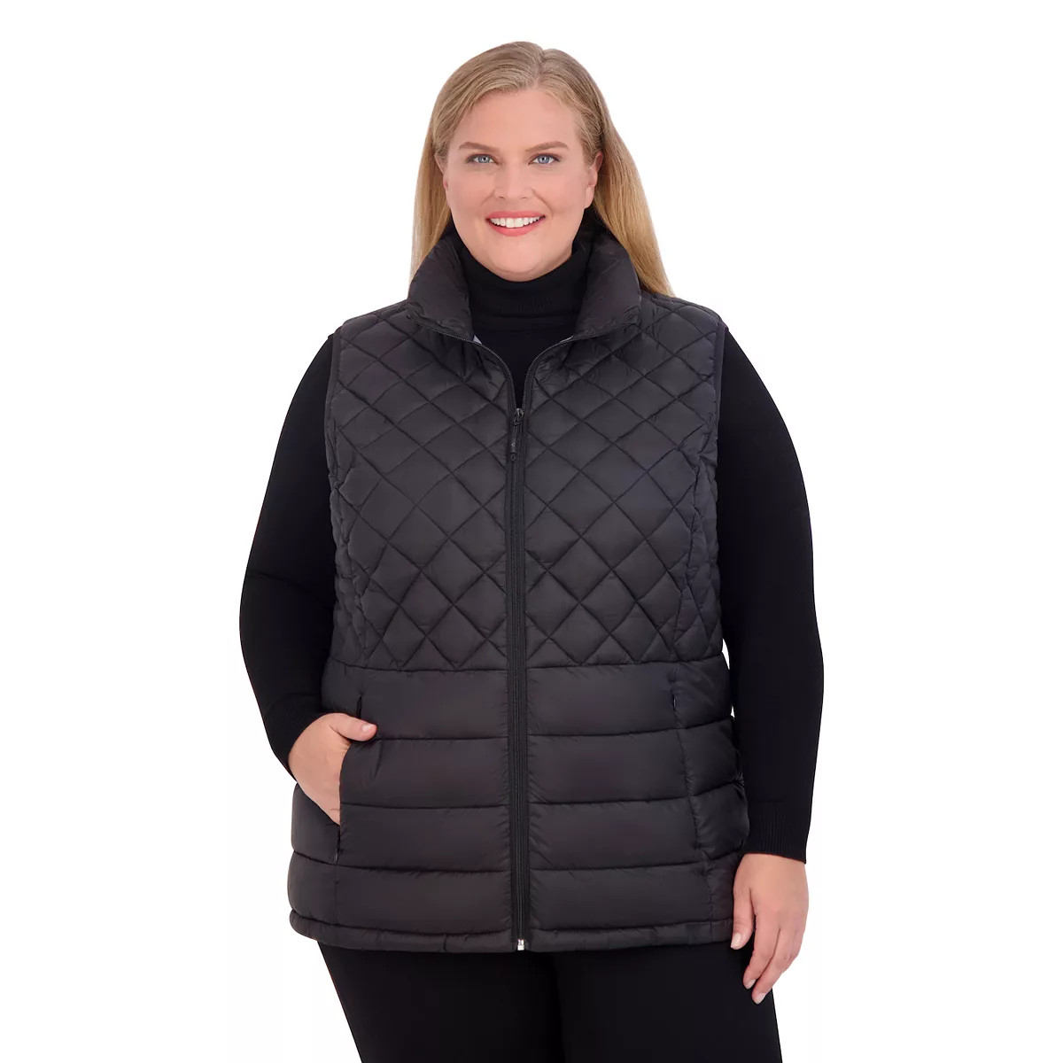 Plus Size ZeroXposur Elena Quilted Vest | Kohl's