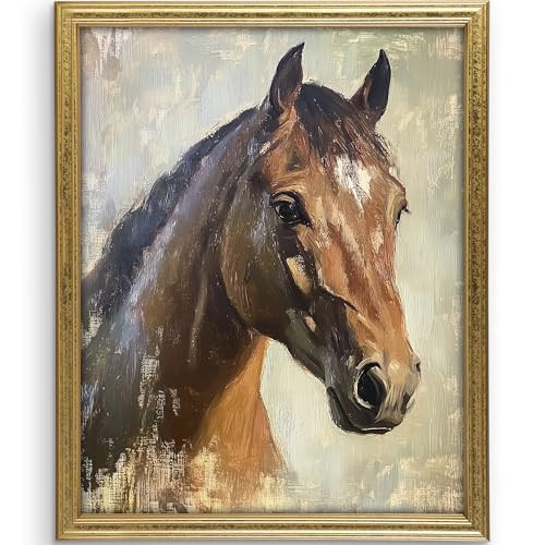 DREAM BIG PRINTABLES Portrait of a Horse Art Print - 11x14 | Rustic Wall Art for Western Home Decor | Farmhouse Wall Pictures for Bedroom | Living Room Wall Art | Office Wall Decor for Home | Amazon (US)