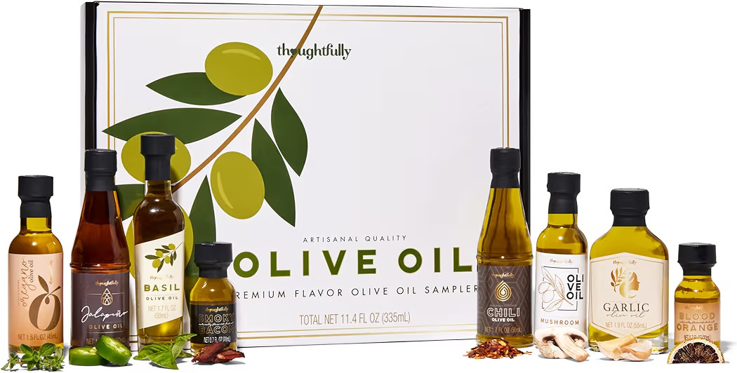 Thoughtfully Gourmet, Olive Oil Sampler Gift Set, Premium Extra-Virgin Olive Oil from Spain, Natu... | Amazon (US)