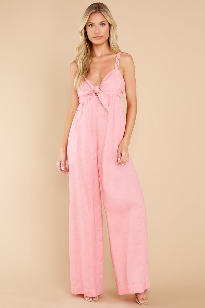 Meet Me In Paradise Pink Jumpsuit | Red Dress 