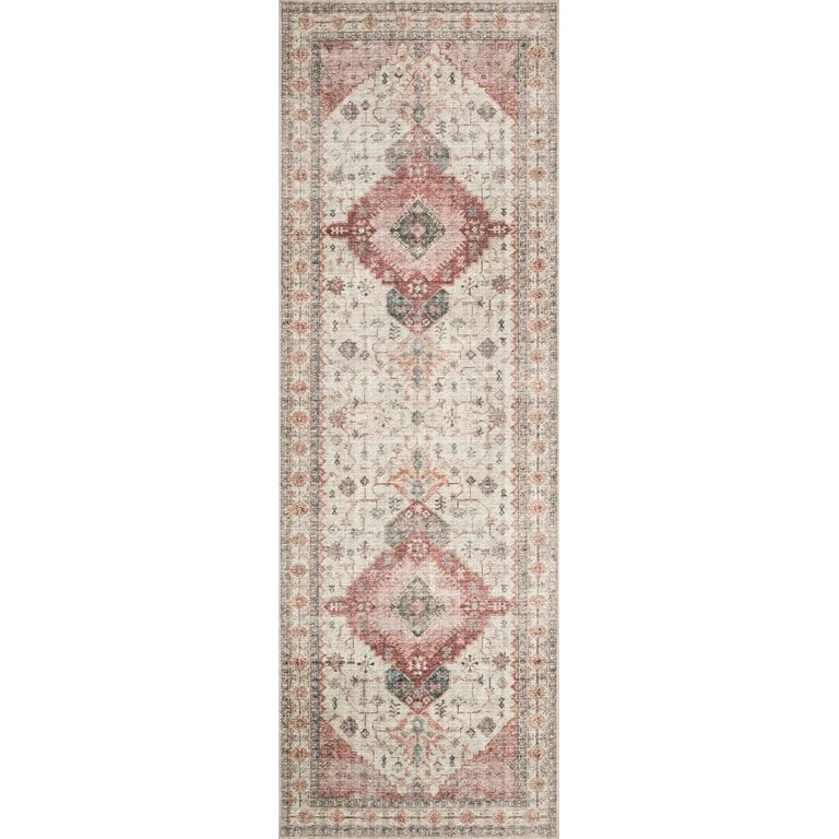 Loloi II Skye Oriental Ivory / Berry Area Rug - Walmart.com | Walmart (US)