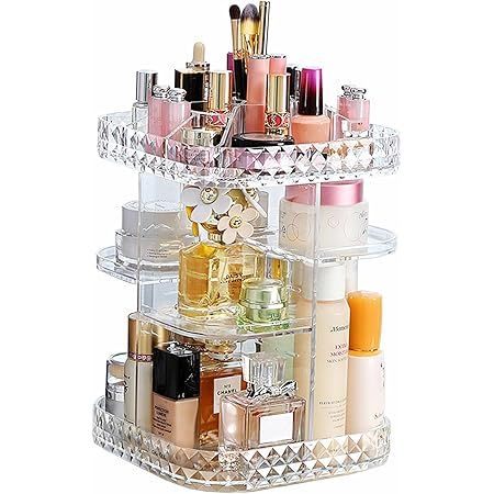 Rotating Makeup Organizer - Kingtaily Spinning Makeup Organizer for Vanity, 360 Rotation with 6 A... | Amazon (US)