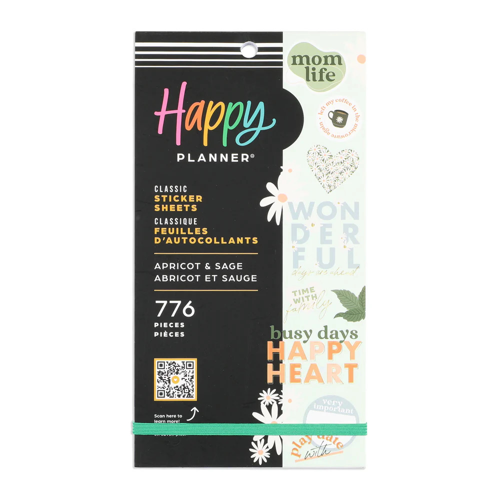 Apricot & Sage Mom - Value Pack Stickers | Happy Planner