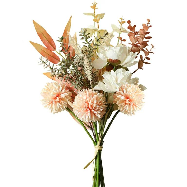KIRIFLY Artificial Flowers Fake Silk Flower Bouquet Decor Plastic Realistic Retro Flowers Arrange... | Walmart (US)