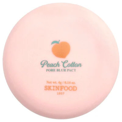 Skinfood, Peach Cotton Pore Blur Pact, 0.14 oz (4 g) | iHerb