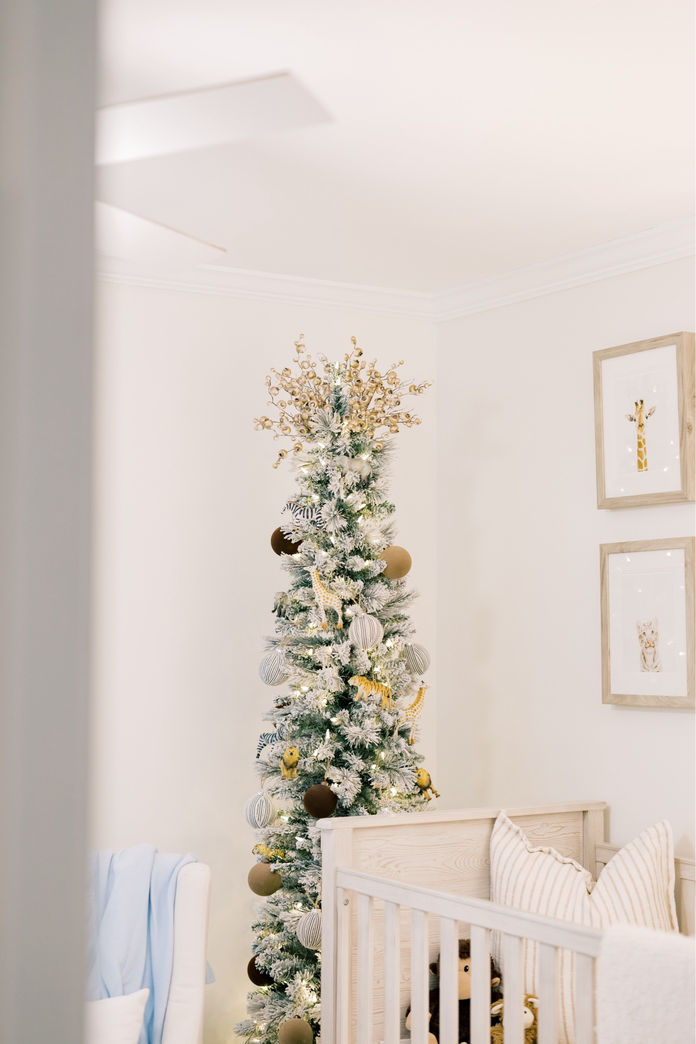 Nursery Tree / Safari Animals / Christmas Decor / Flocked Tree / Baby 

#LTKHome #LTKHoliday #LTKSeasonal