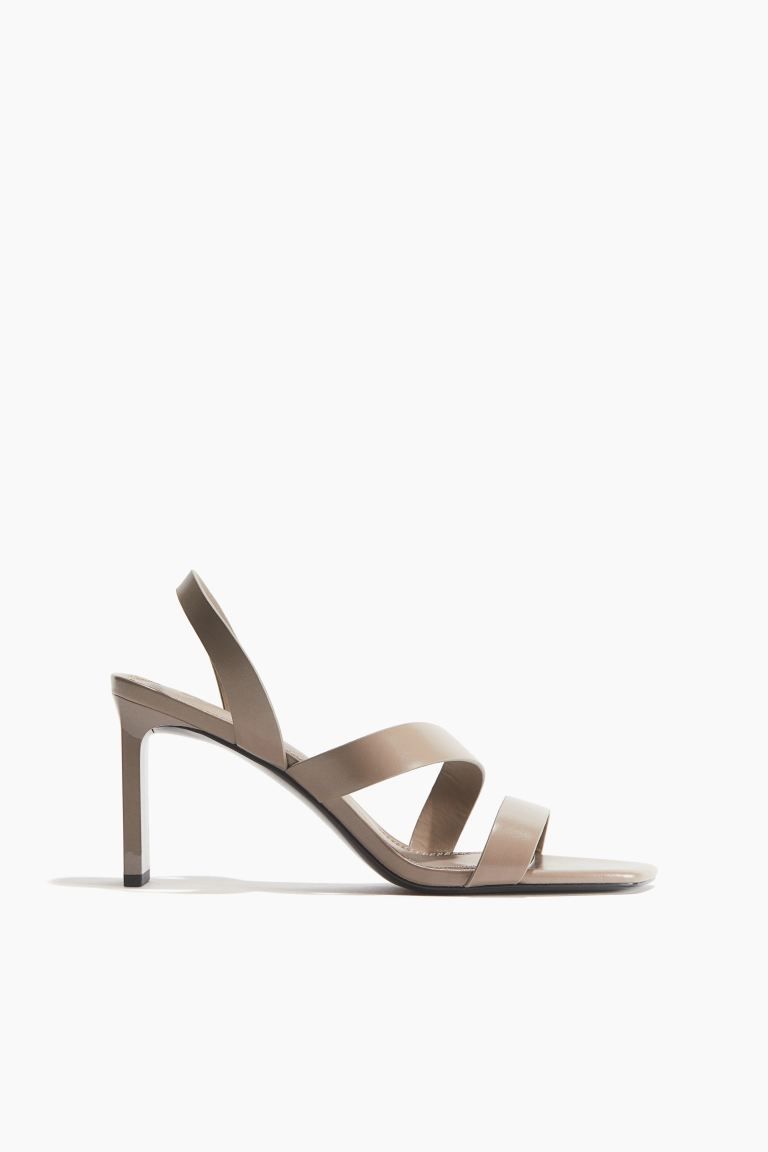 Heeled Sandals - Taupe - Ladies | H&M US | H&M (US + CA)
