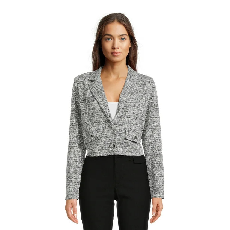 Madden NYC Juniors Cropped Blazer | Walmart (US)