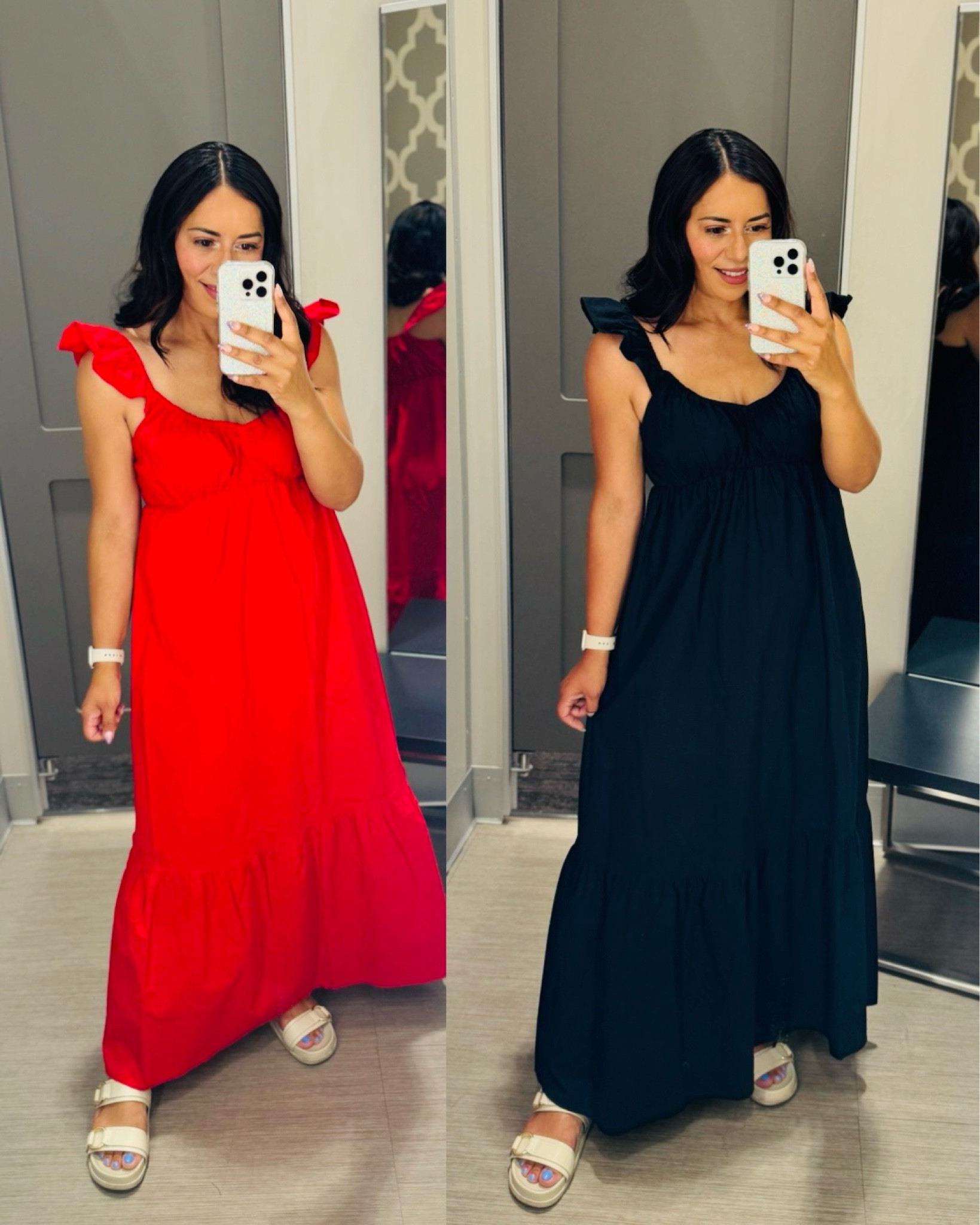NEW summer dresses ❤️ Ruffle sleeves are the highlight 🖤