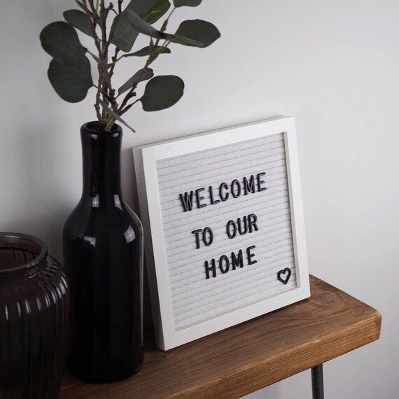 Small White Felt Letter Board | Etsy (US)