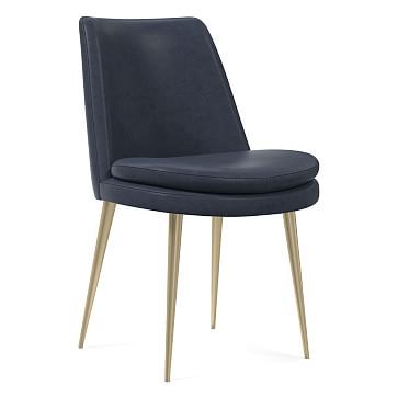 Finley Low Back Leather Dining Chair | West Elm (US)