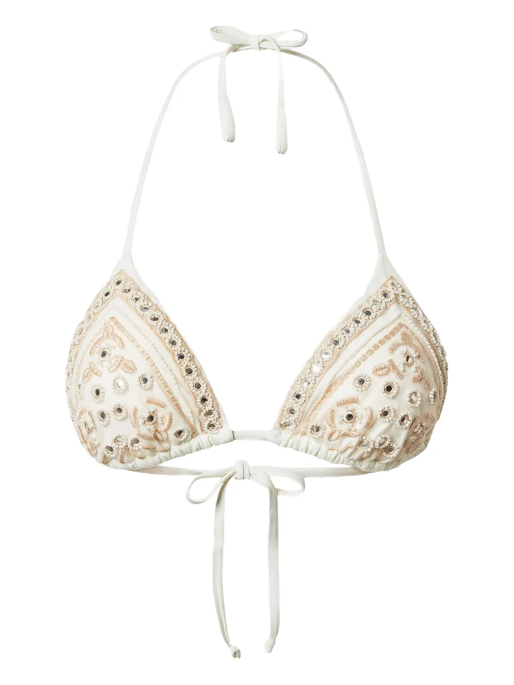 TWINSETembroidered triangle bikini top | Farfetch Global