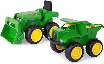 John Deere Vehicle Set - Includes Dump Truck Toy and Tractor Toy with Loader - Ages 18 Months and... | Amazon (US)