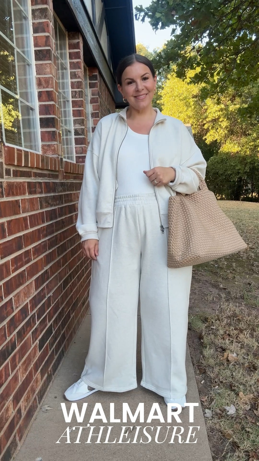 An easy outfit for busy moms, or anyone who wants to be put together but comfortable! This Walmart set looks like something that would be at least 3x the price elsewhere but you can snag both pieces under $50. Wearing XXL in both pieces. 

 #LTKxWalmart #LTKmomlife #LTKMidsize