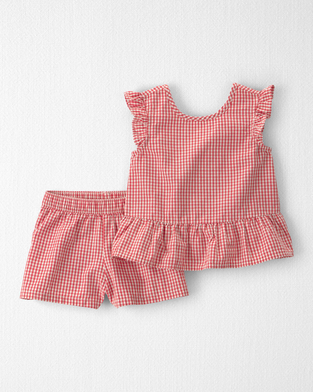 Toddler Girl 2-Piece Top & Short Set Made with Organic Cotton - Little Planet | Carter's | Carter's Inc
