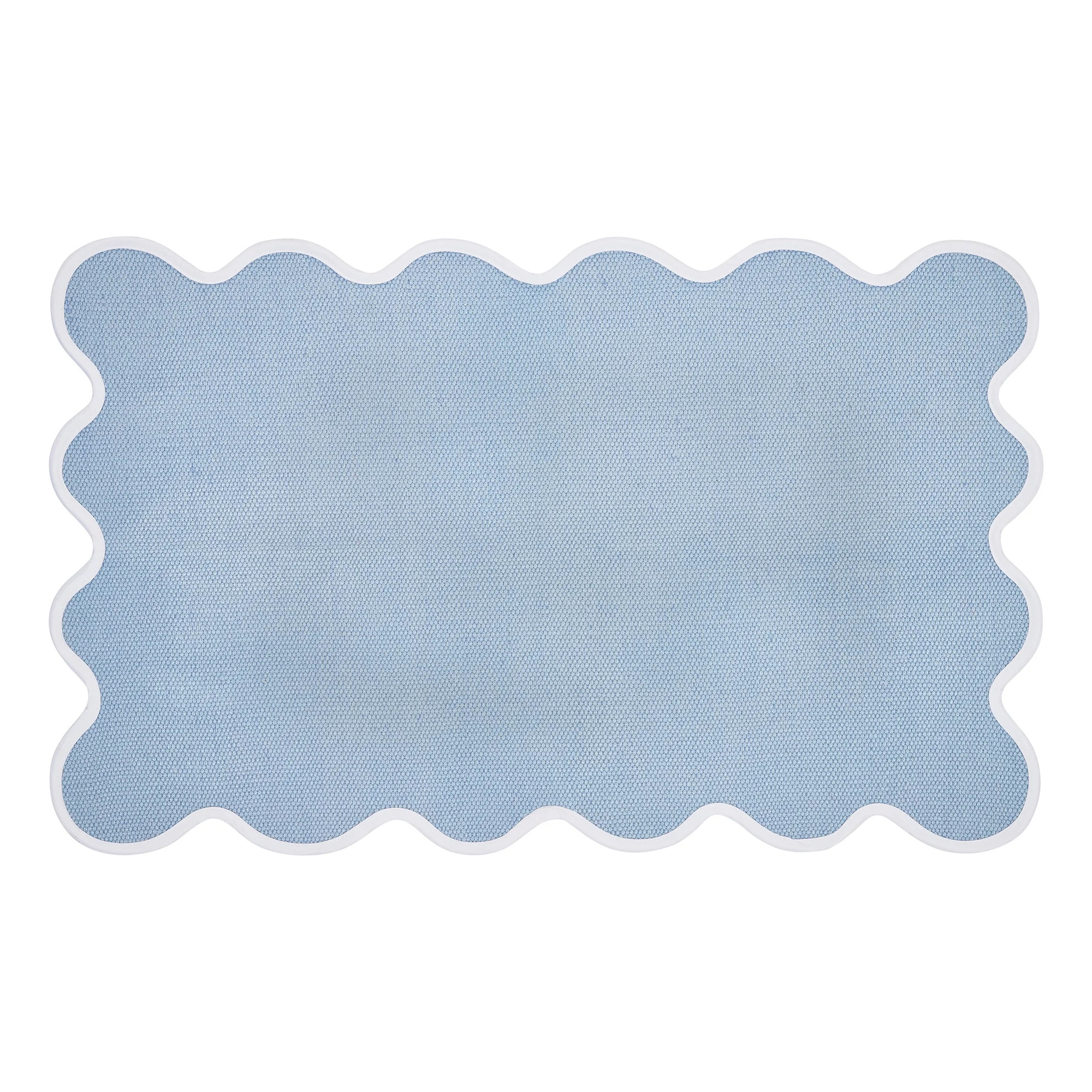 My Texas House Blue Scallop Indoor/Outdoor Layering Rug, 24" x 38" | Walmart (US)