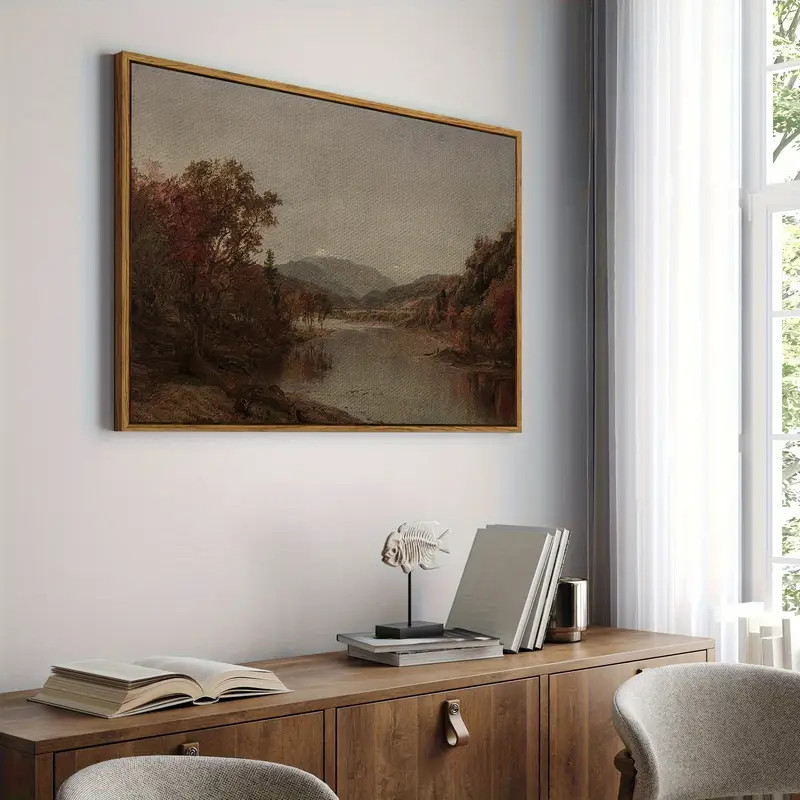 Framed Canvas Wall Art Decor Large Autumn Vintage Wall - Temu | Temu Affiliate Program