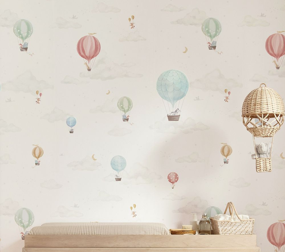 Up, Up and Away Wallpaper | Pottery Barn Kids