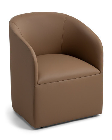 24x29 Kai Rolling Caster Wheel Upholstered Anywhere Chair | Polyester | Marshalls