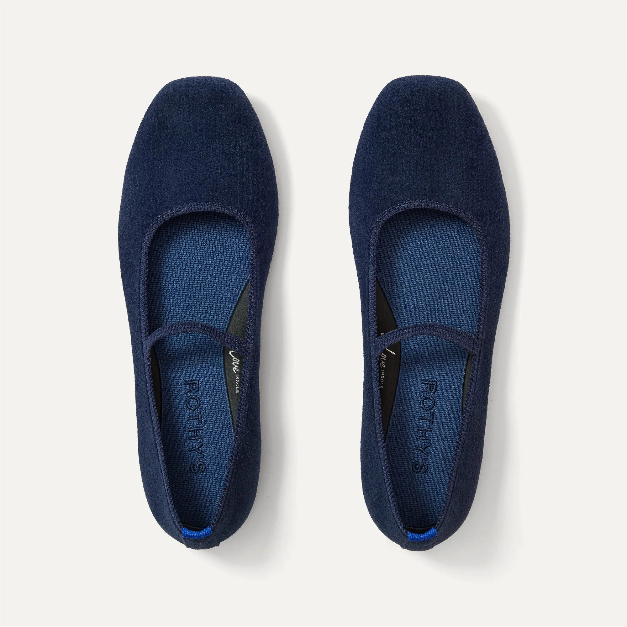 The Max Square Mary Jane - ReVelvet™ Navy | Rothy's