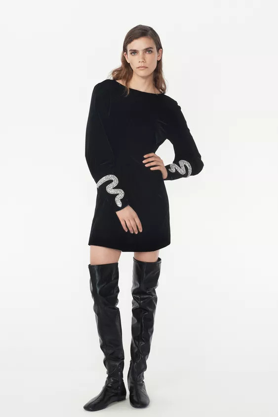 VELVET MINI DRESS - THE ITEM ZARA WOMAN | Zara Canada
