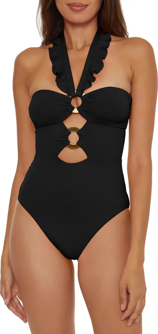 Ruffle Strappy One-PIece Swimsuit | Nordstrom