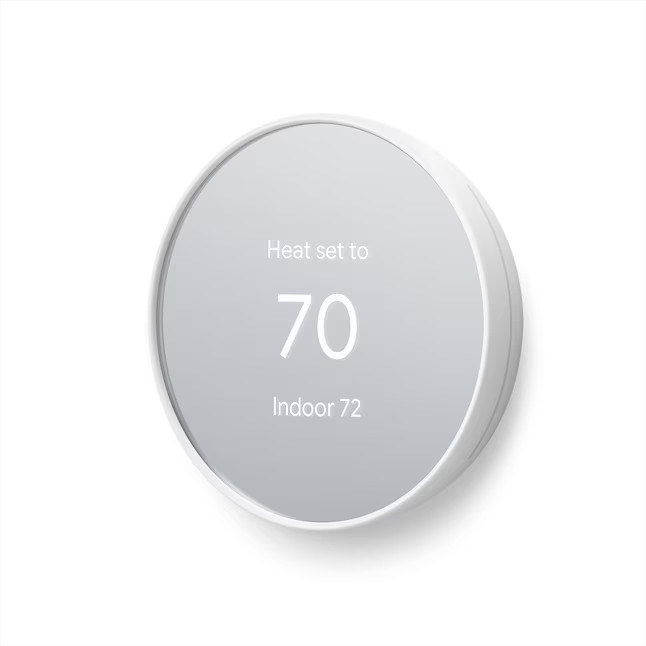 Google Nest Thermostat with Wi-Fi Compatibility - Snow | Lowe's
