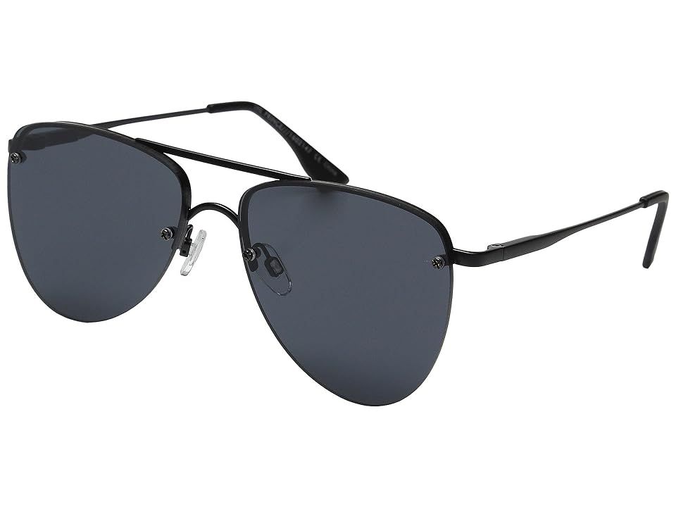 Le Specs The Prince (Matte Black 1) Fashion Sunglasses | Zappos