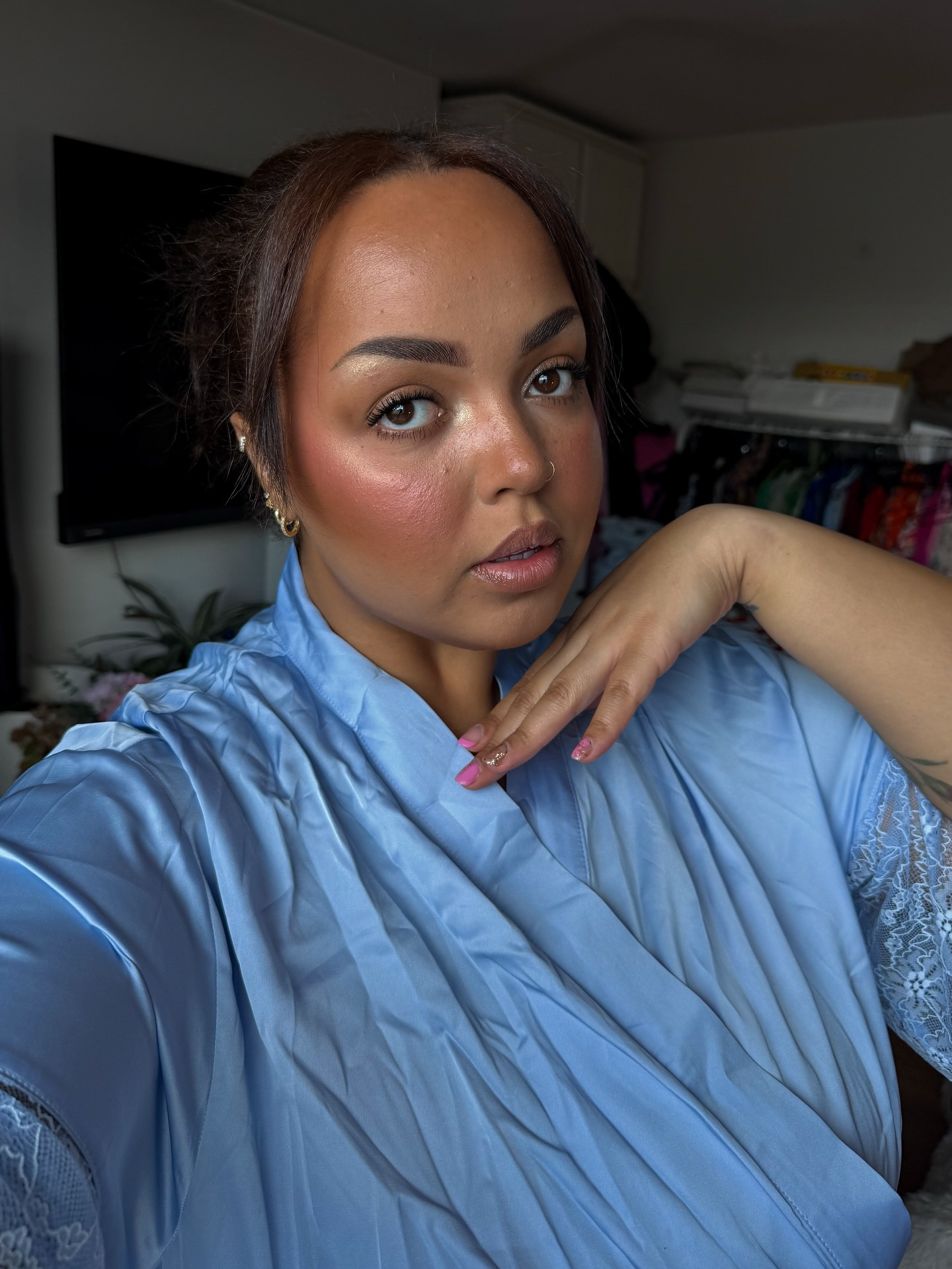 someone needs to study why your makeup magically levels up x10 when you’re wearing a satin robe while getting ready ✨💄 it’s giving soft life, main character and i woke up flawless all at once 🩵 

🔍 search 6S3DE to shop my trendiest picks on SHEIN x

#LTKcurves #LTKplussize #LTKluxury