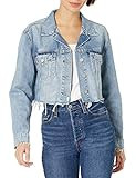 Lucky Brand Women's Cut Off Denim Trucker Jacket, Sunspot, XXL | Amazon (US)