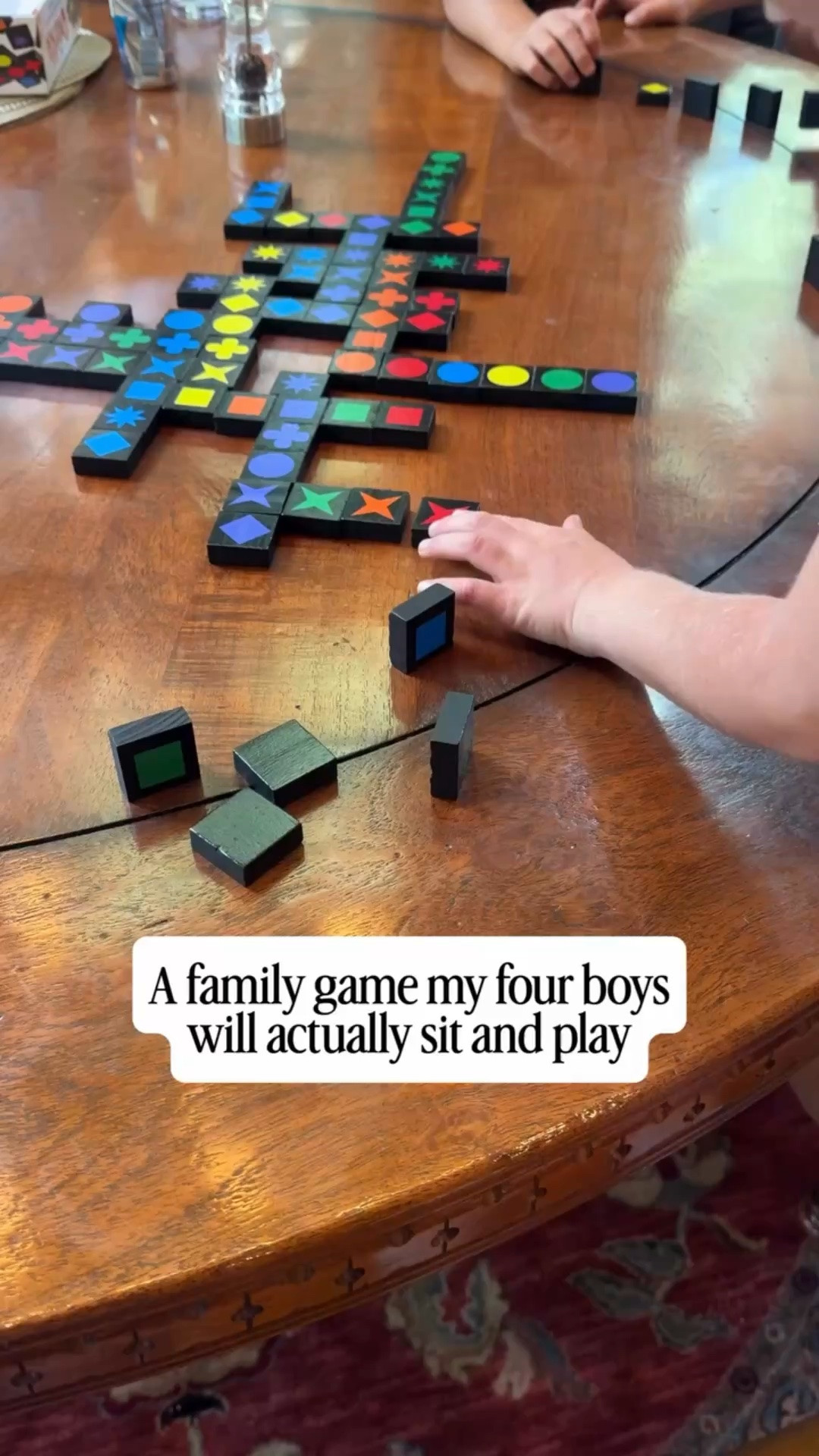 The only game we’ve ever played four nights in a row!  If you love rummikub you will love this…ages 6+ and up
.
#momapproved #familygames #momofboys #raisingboys #boymomlife

#LTKKids #LTKmomlife #LTKdayinmylife