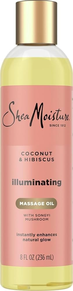 Shea Moisture Coconut & Hibiscus Massage Oil and Body Oil for Dry Skin, Bath Oil with Coconut Oil... | Amazon (US)