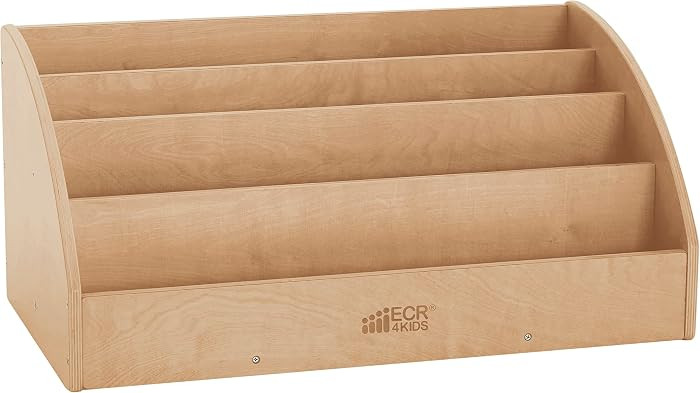 ECR4Kids Toddler Book Display, Beginner Bookshelf, Natural | Amazon (US)