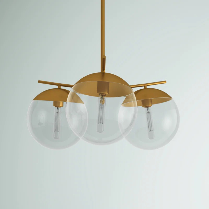 Yearby 3 - Light Dimmable Globe Chandelier | Wayfair North America