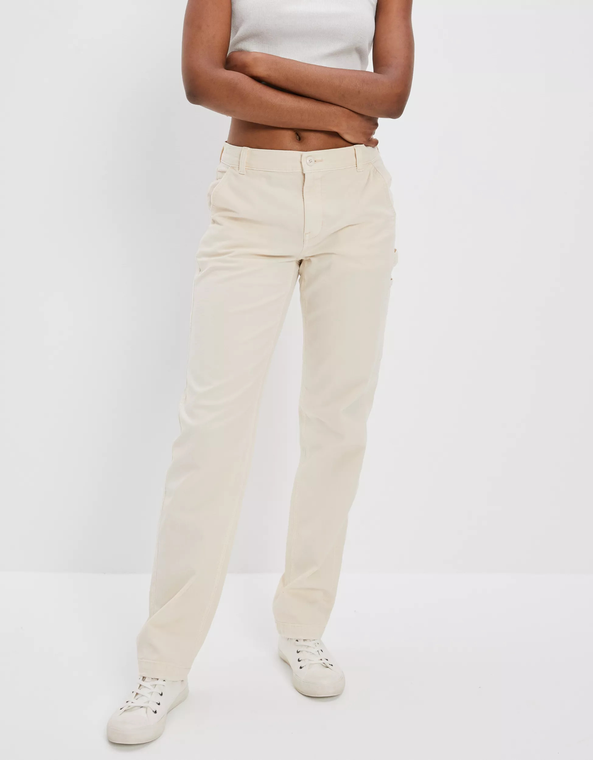 AE Stretch High-Waisted Straight Leg Carpenter Pant | American Eagle Outfitters (US & CA)